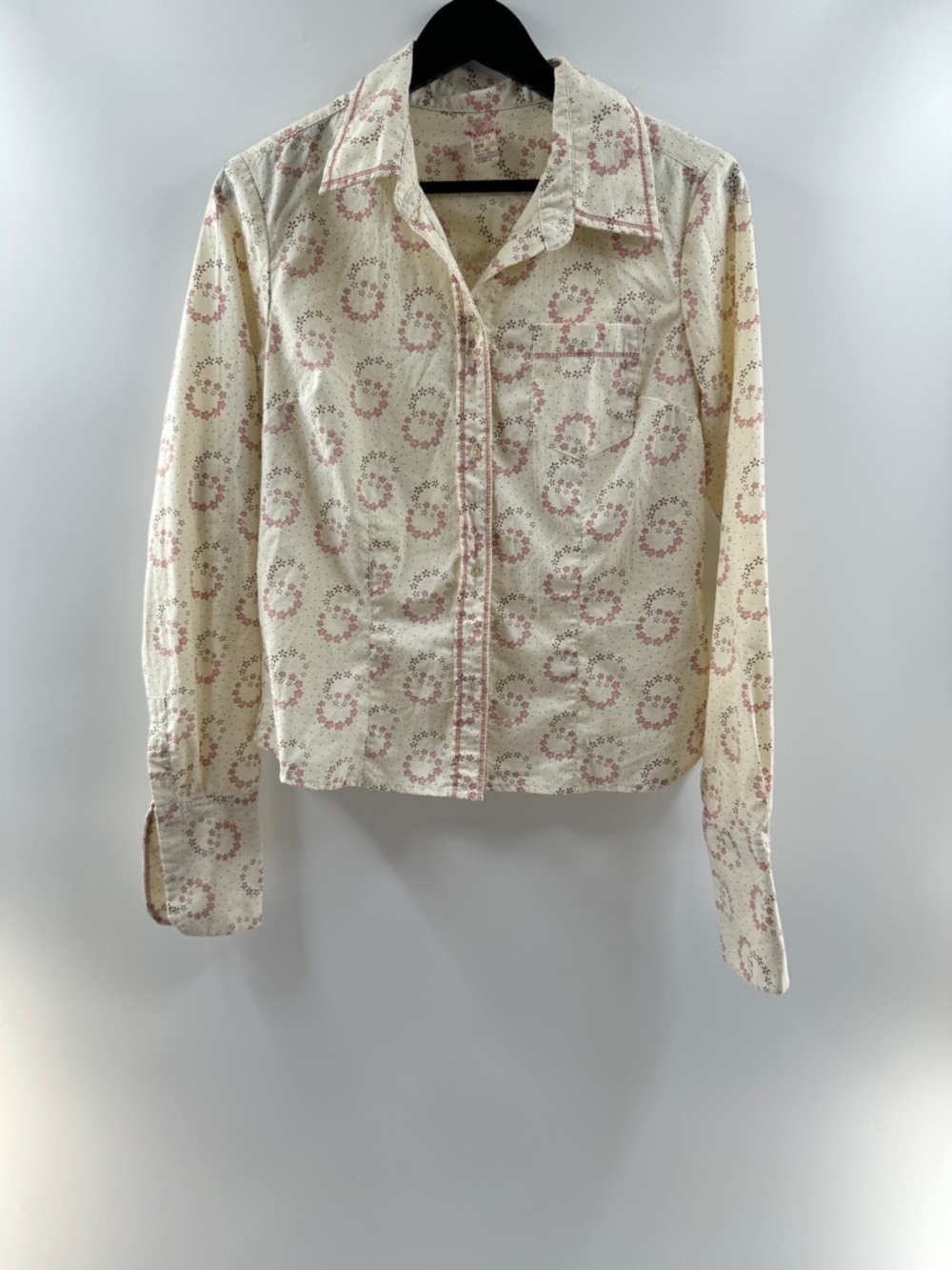 Free People Sleepwear Printed Button Down Top – Women’s Medium